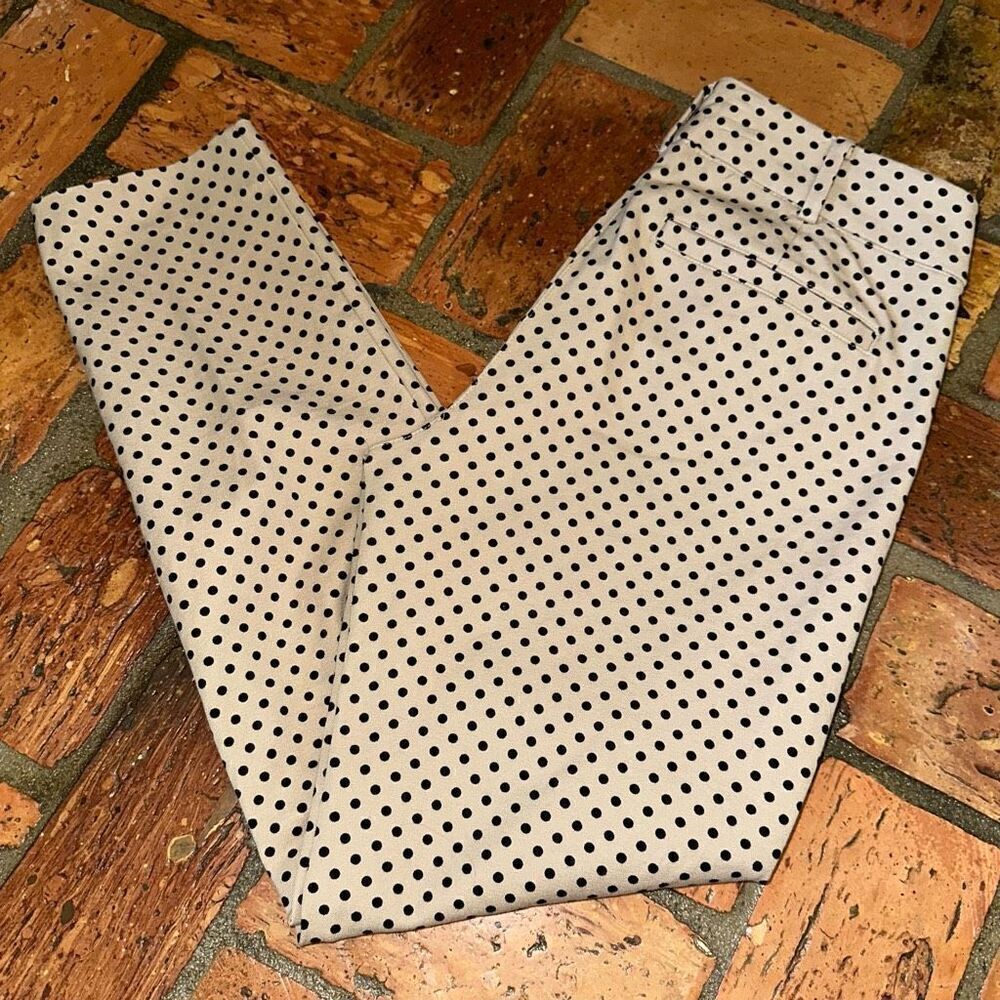 New York & Co Aubrey Pant Slimming Ankle Polka Dot
